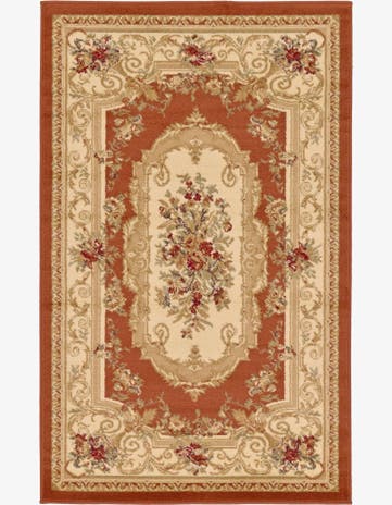 Brick Red Chateau Rug