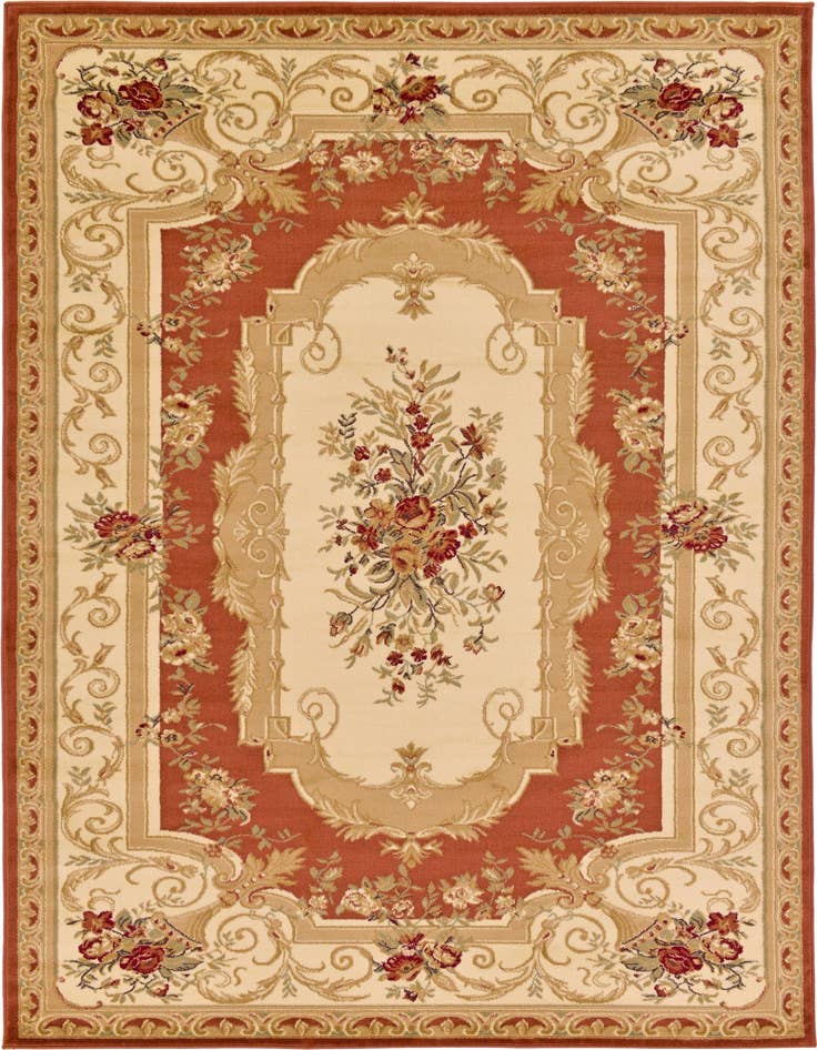 Detail image of 7' x 10' Classic Aubusson Rug