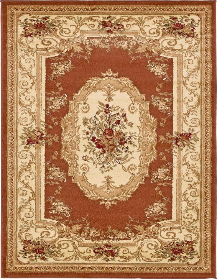 Detail image of 4' x 6' Classic Aubusson Rug