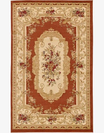 5' 3 x 8' Classic Aubusson Rug