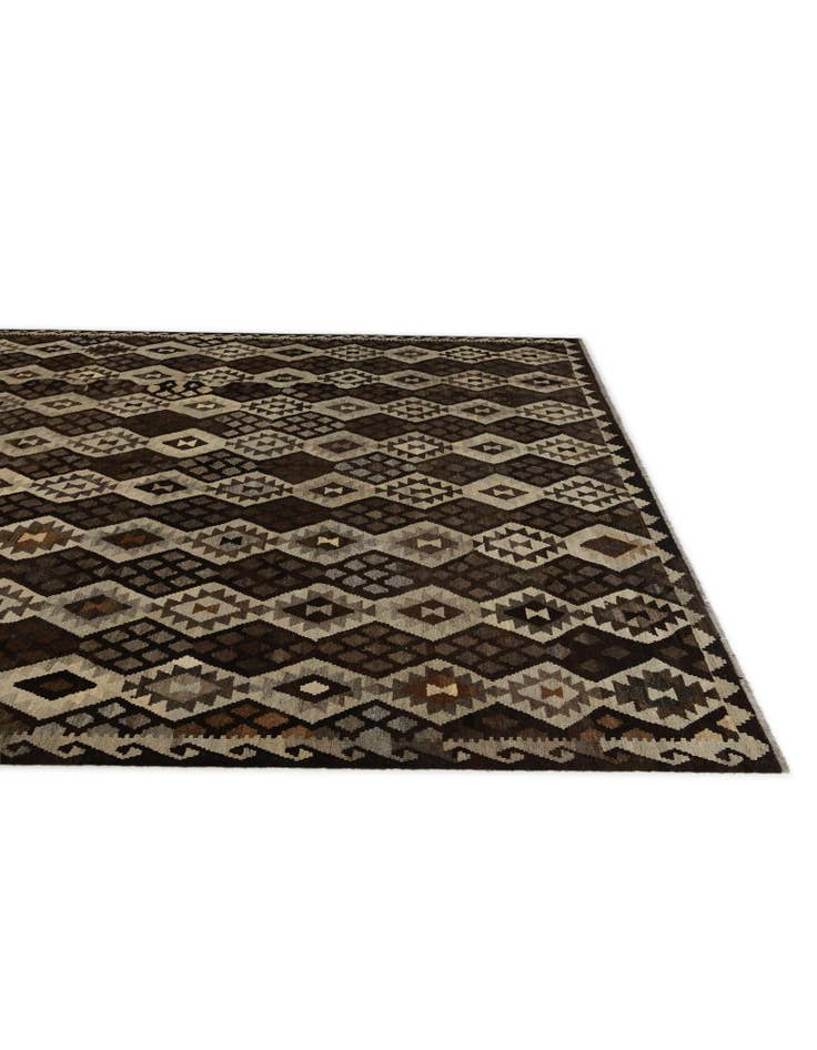 Detail image of 10' 3 x 15' 10 Hand Woven Kilim Modern Wool Rug