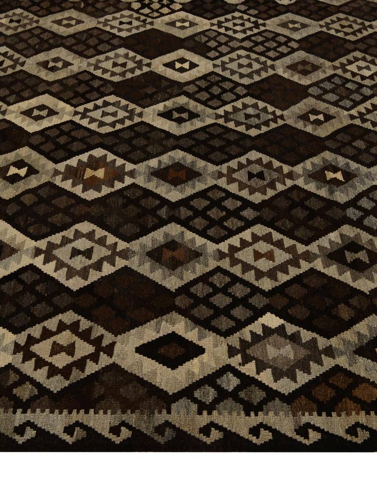 Detail image of 10' 3 x 15' 10 Hand Woven Kilim Modern Wool Rug