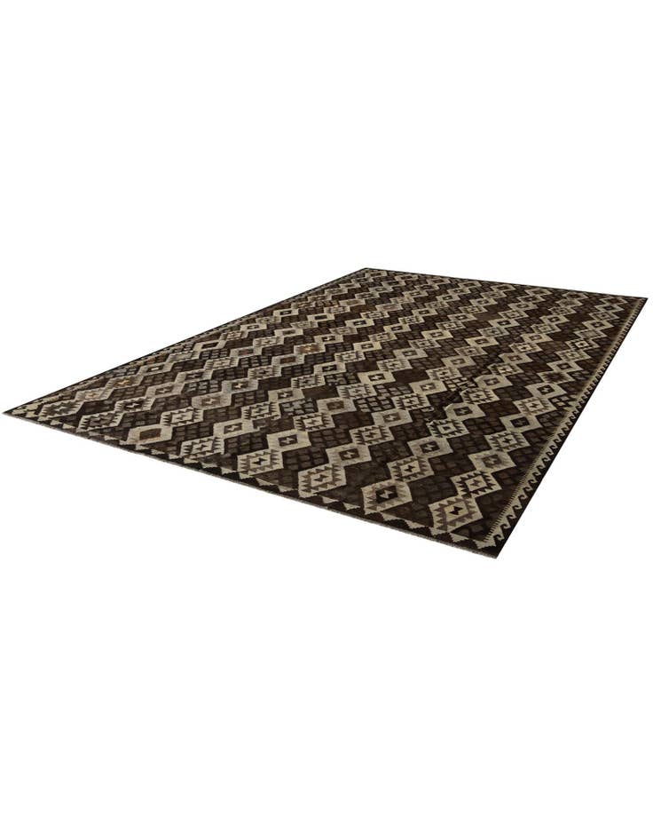 Detail image of 10' 3 x 15' 10 Hand Woven Kilim Modern Wool Rug
