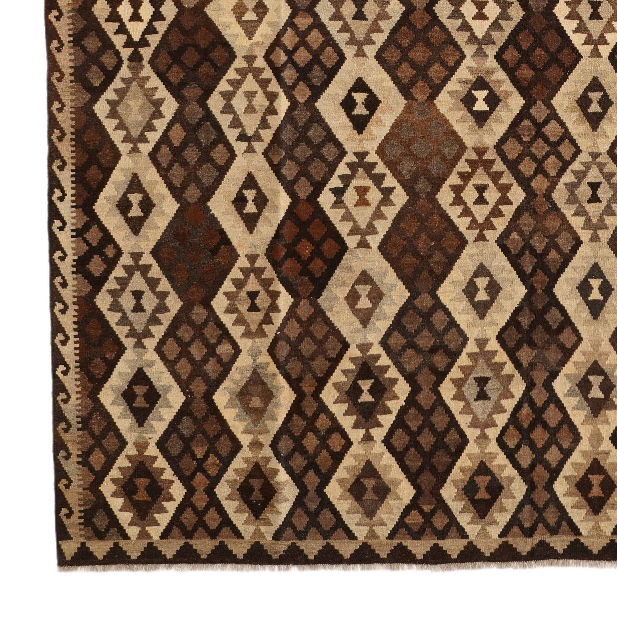 10' 3 x 15' 10 Hand Woven Kilim Modern Wool Rug