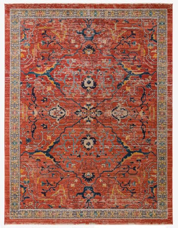 Brick Red Lola Rug