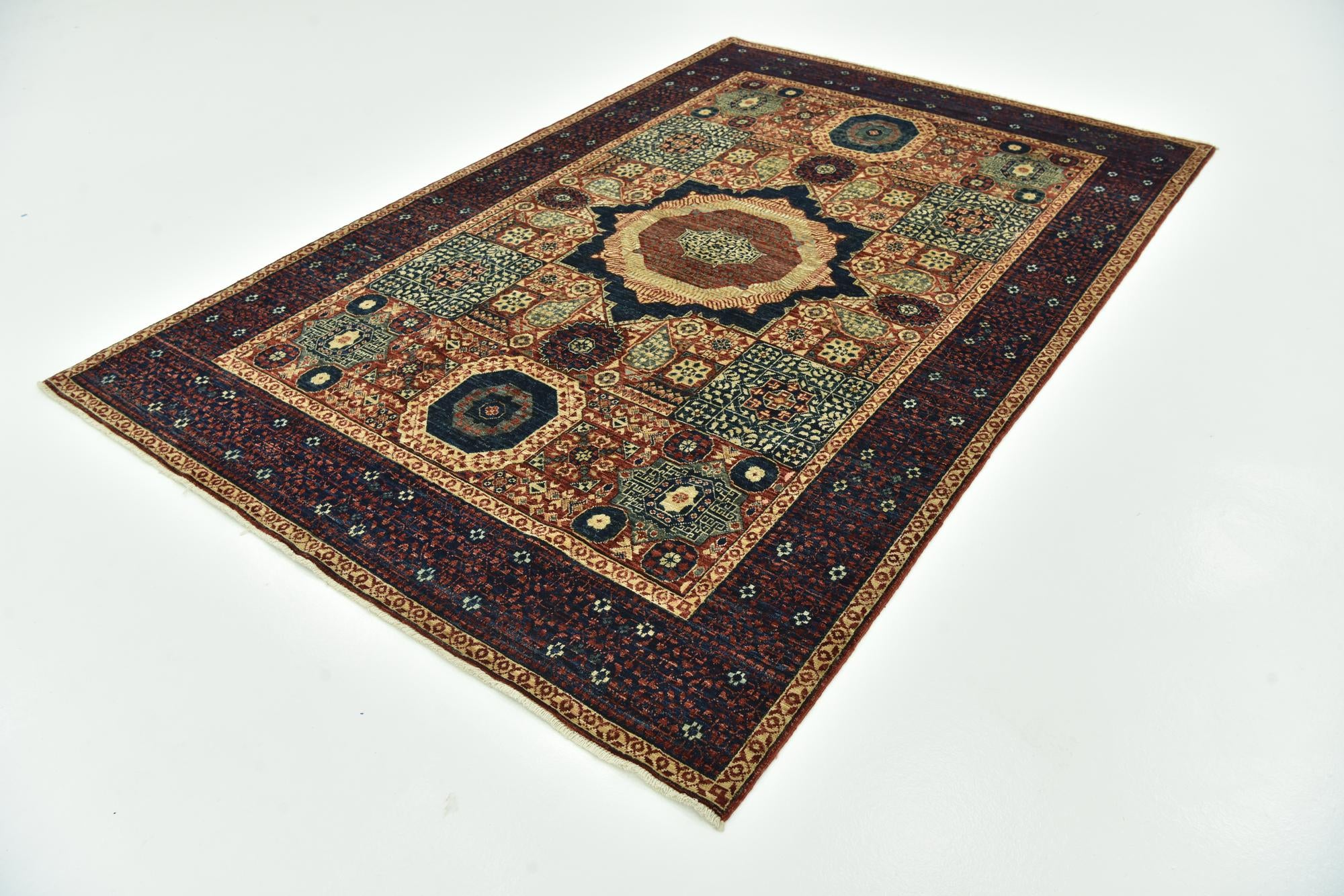 5' 10 x 9' Hand Knotted Mamluk Ziegler Rug