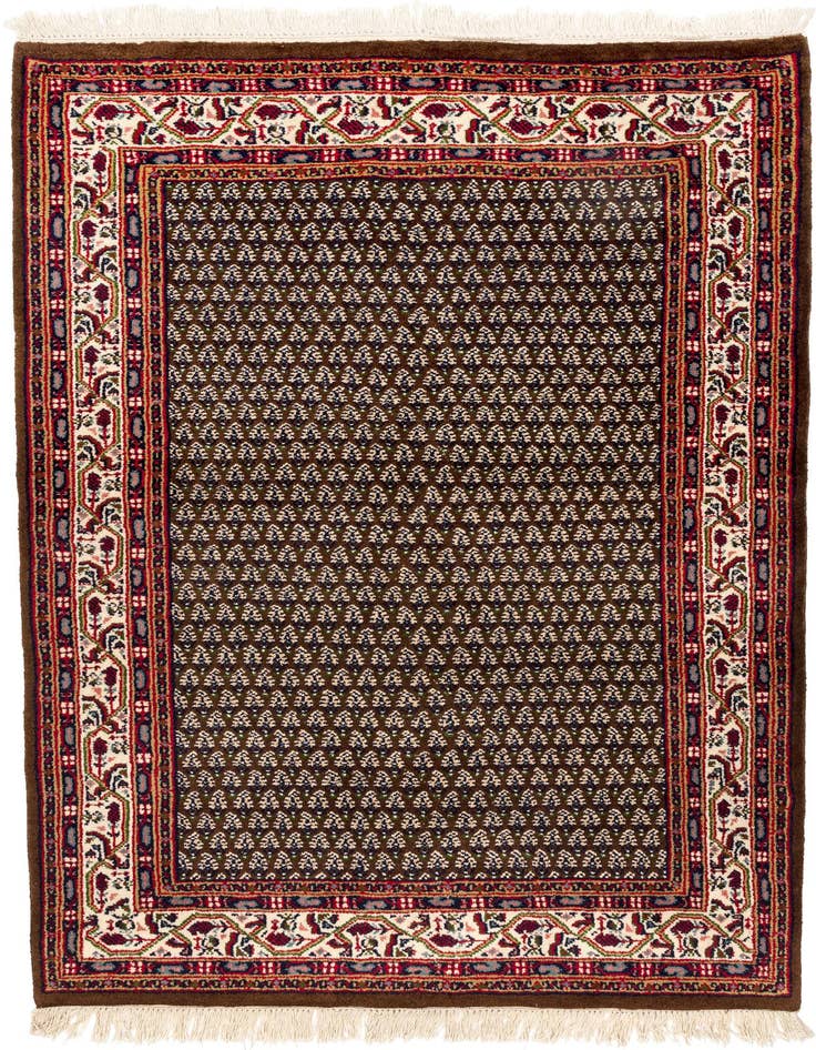 Detail image of 4' x 6' Hand Knotted Mir Wool Rug
