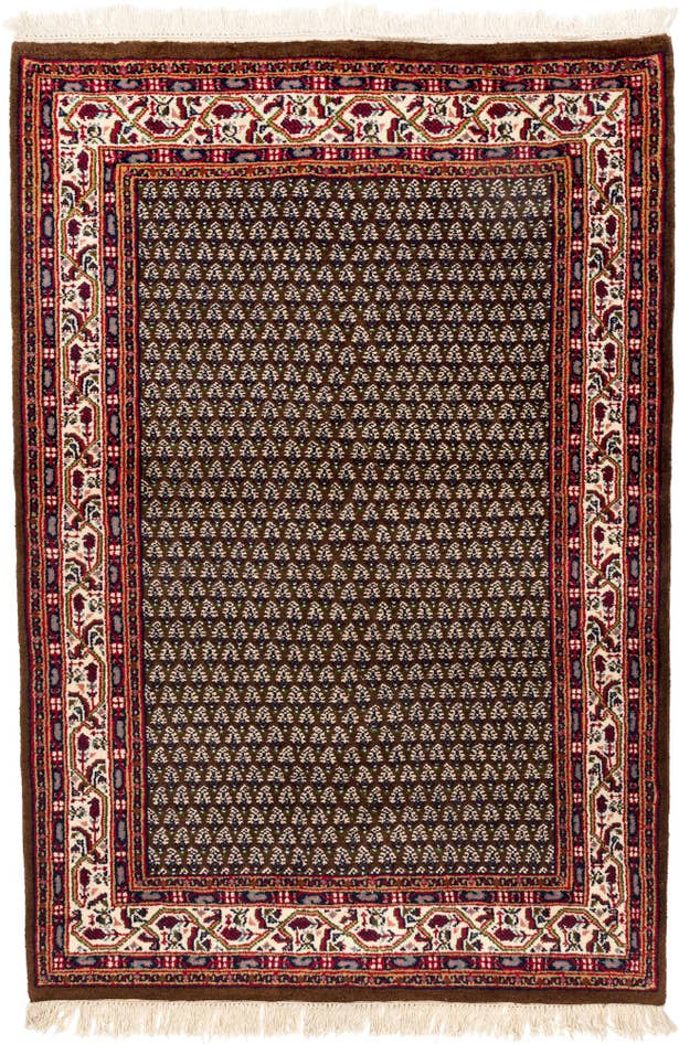 Detail image of 4' x 6' Hand Knotted Mir Wool Rug