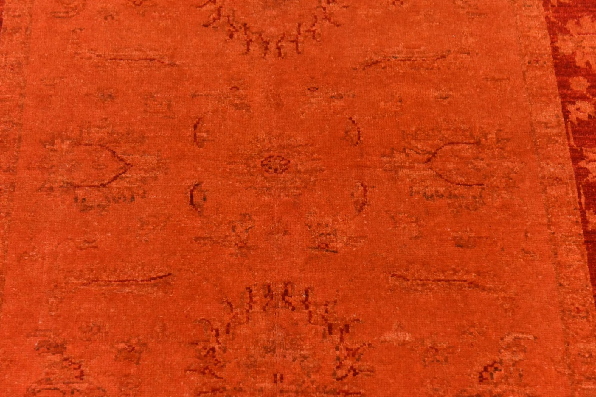 3' 5 x 4' 5 Hand Knotted Over-Dyed Ziegler Rug