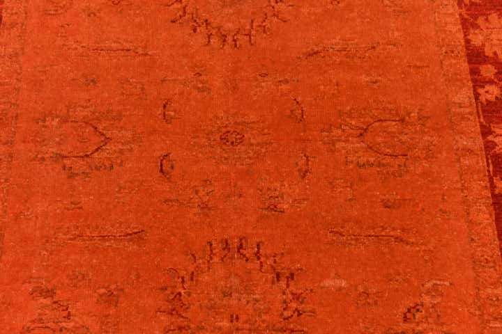 3' 5 x 4' 5 Hand Knotted Over-Dyed Ziegler Rug