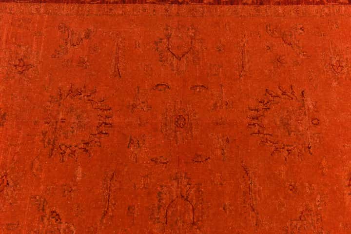 3' 5 x 4' 5 Hand Knotted Over-Dyed Ziegler Rug