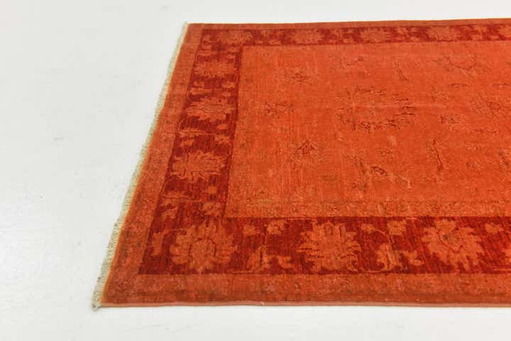 3' 5 x 4' 5 Hand Knotted Over-Dyed Ziegler Rug