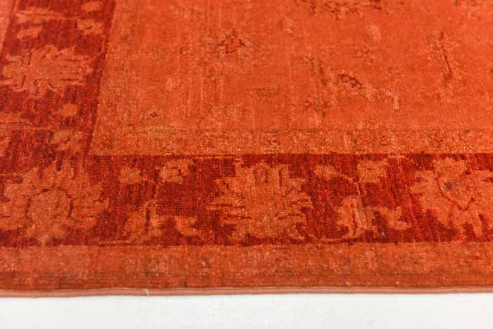 3' 5 x 4' 5 Hand Knotted Over-Dyed Ziegler Rug