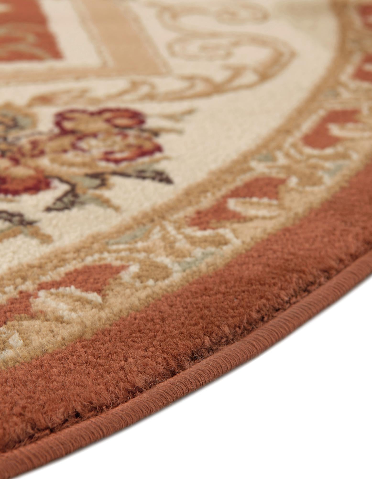 7' 10 x 7' 10 Classic Aubusson Round Rug