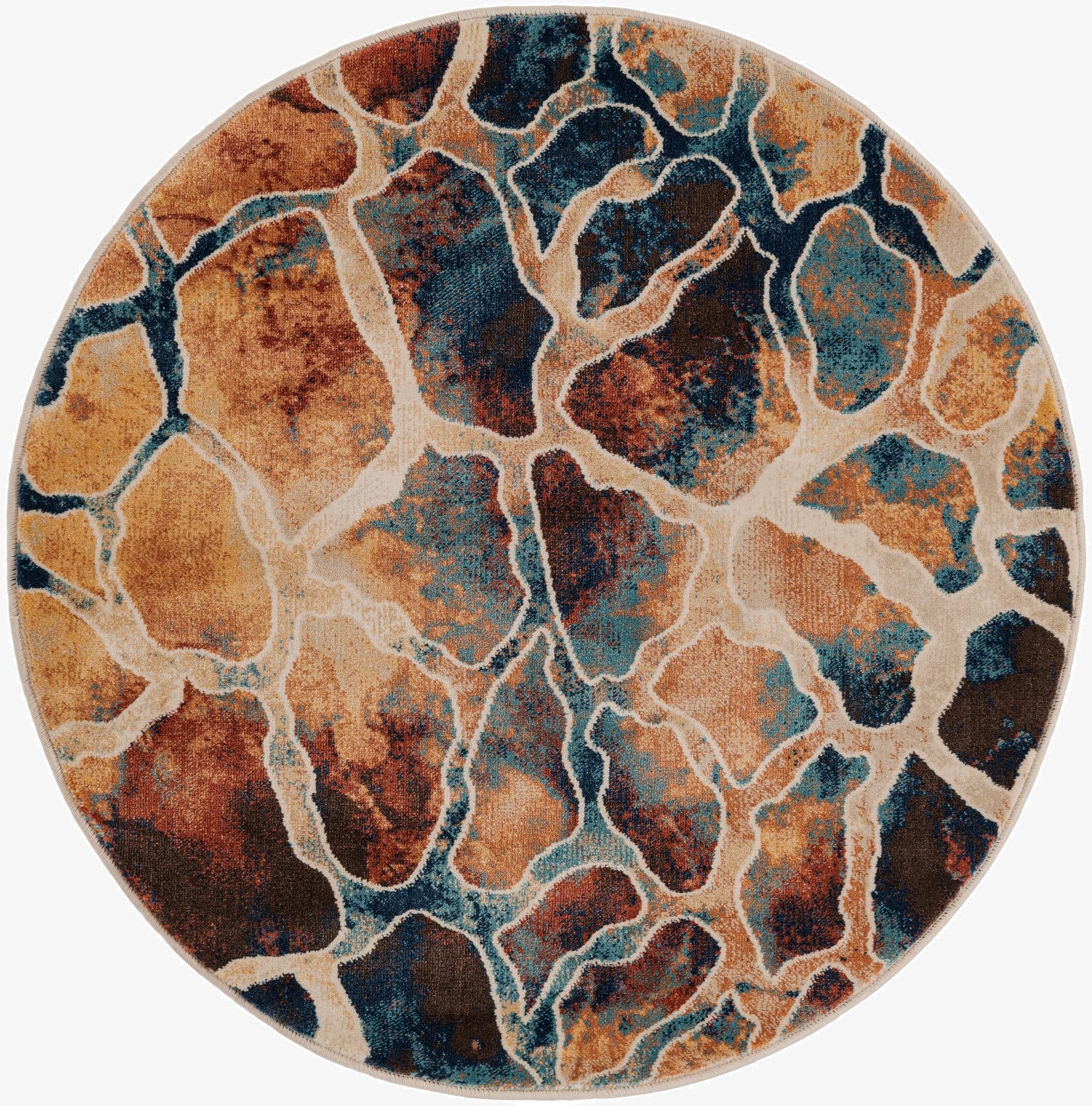 3' 3 x 3' 3 Gossamer Round Rug