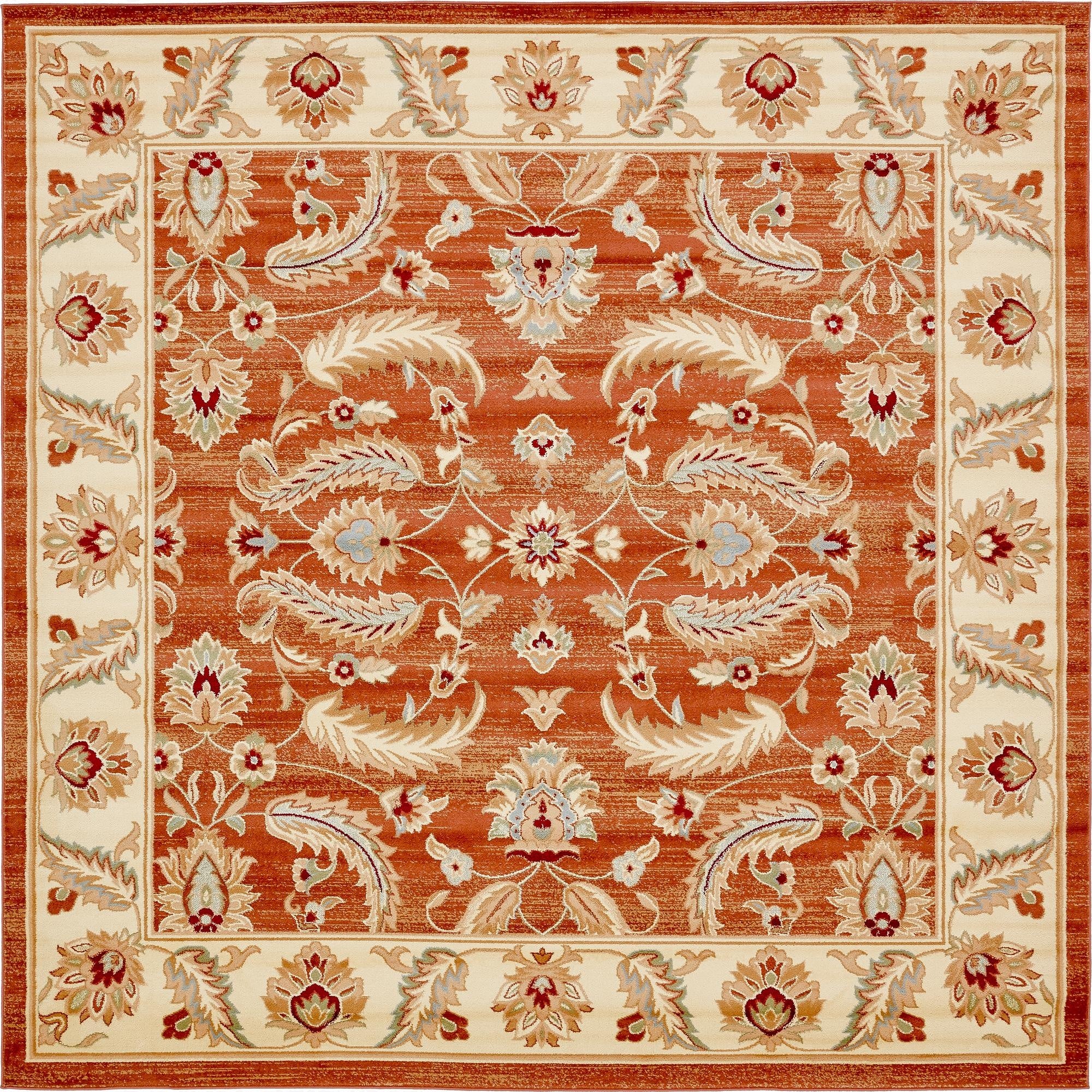 10' x 10' Classic Agra Square Rug