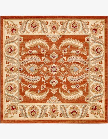 6' x 6' Classic Agra Square Rug