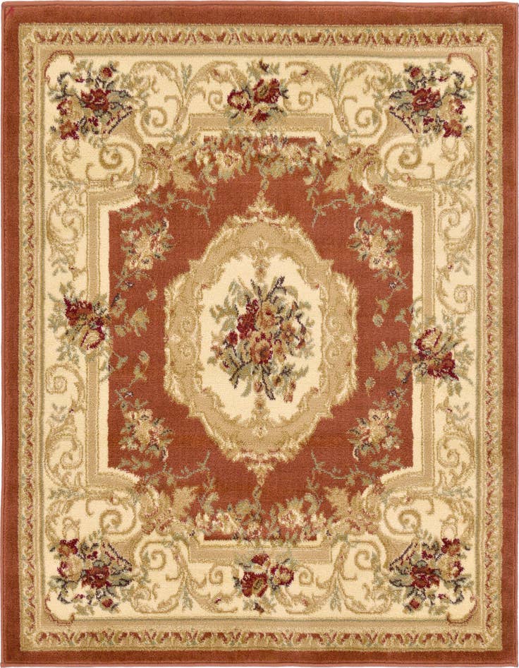 Detail image of 4' x 4' Classic Aubusson Square Rug