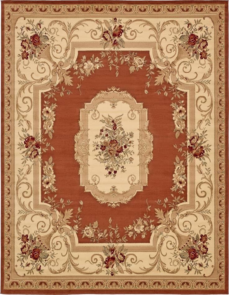 Detail image of 10' x 10' Classic Aubusson Square Rug