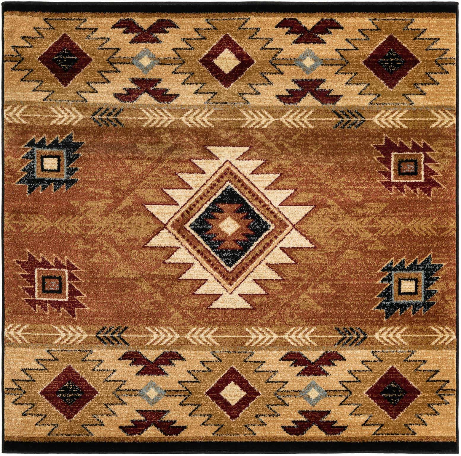 5' 3 x 5' 3 Pioneer Square Rug