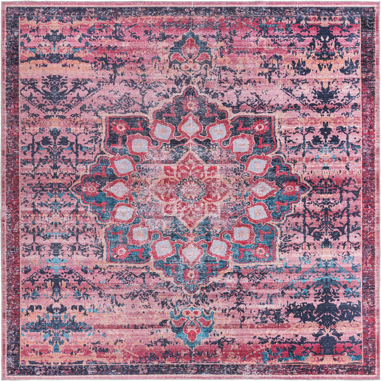 10' 6 x 10' 6 Washable Renaissance Square Rug