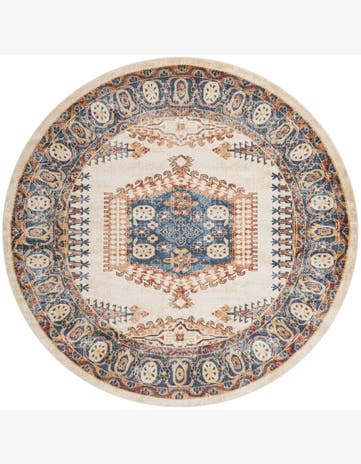 8' x 8' Briscoe · Border rug