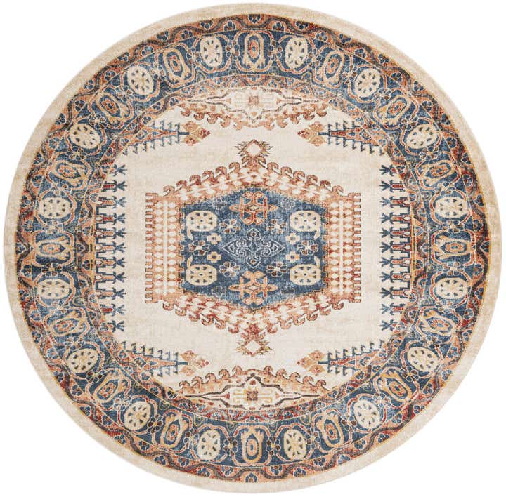 8' x 8' Briscoe · Border rug