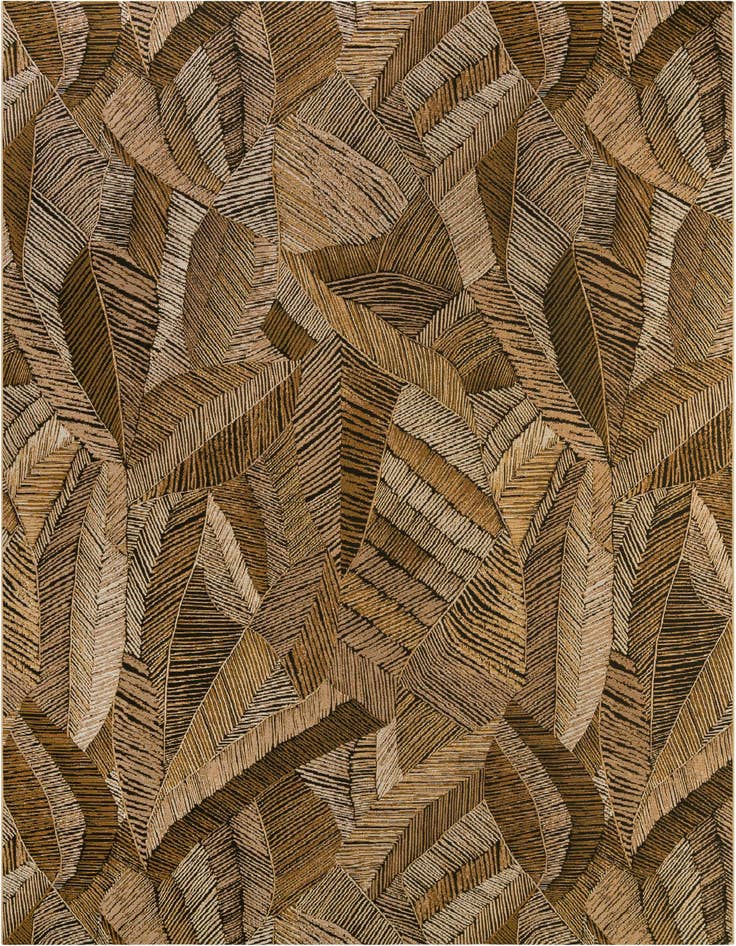 Detail image of 10' x 13' Easy-Clean Botanical Indoor / Outdoor Rug