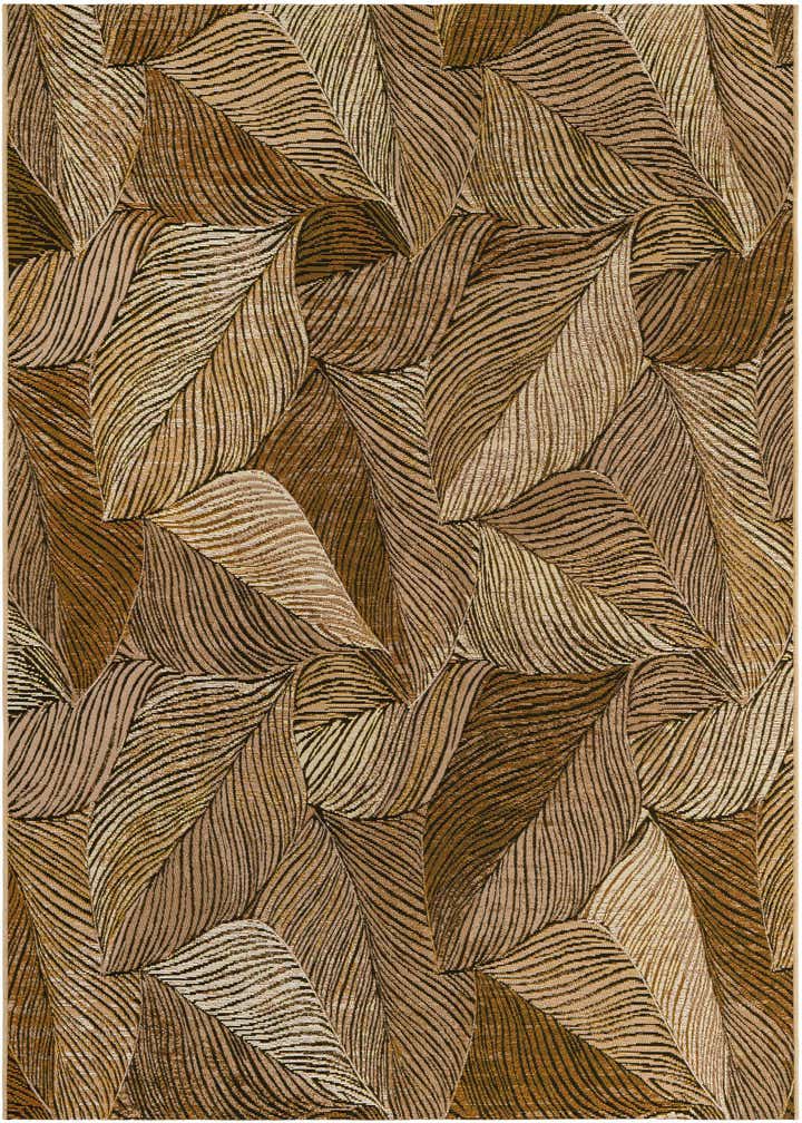 5' 3 x 7' Easy-Clean Botanical Indoor / Outdoor Rug