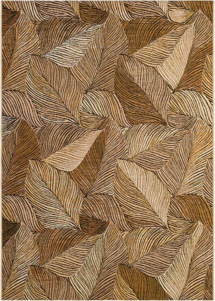 5' 3 x 8' Easy-Clean Botanical Indoor / Outdoor Rug