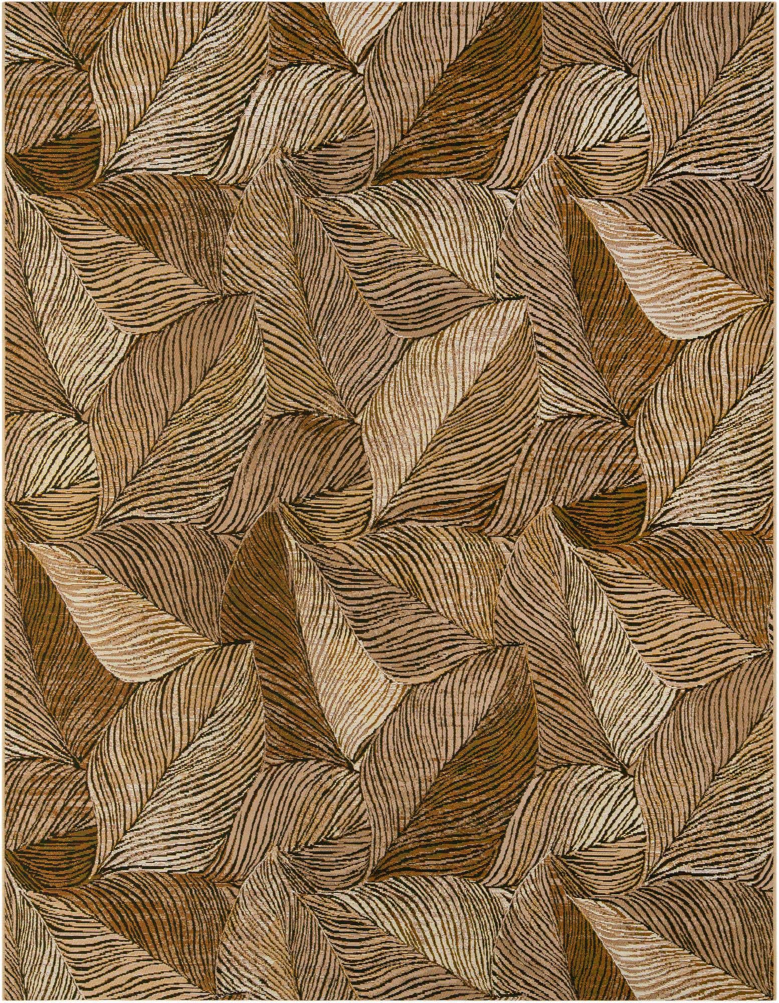 7' 10 x 10' Easy-Clean Botanical Indoor / Outdoor Rug