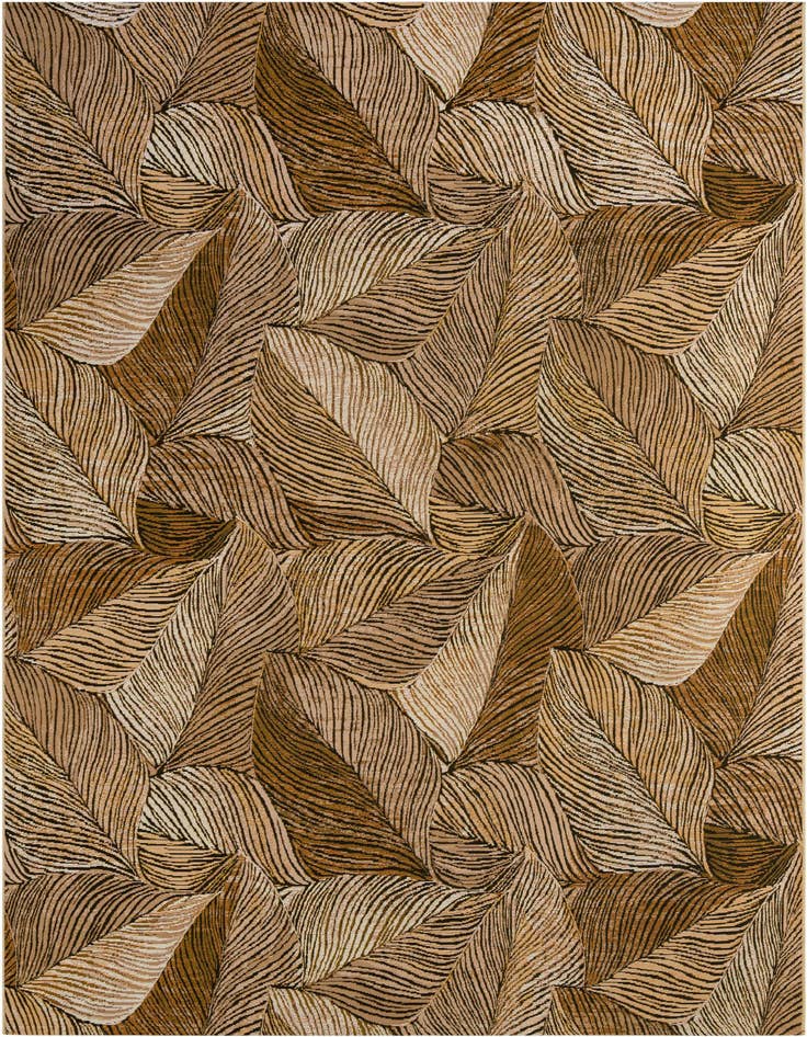 Detail image of 8' x 11' Easy-Clean Botanical Indoor / Outdoor Rug