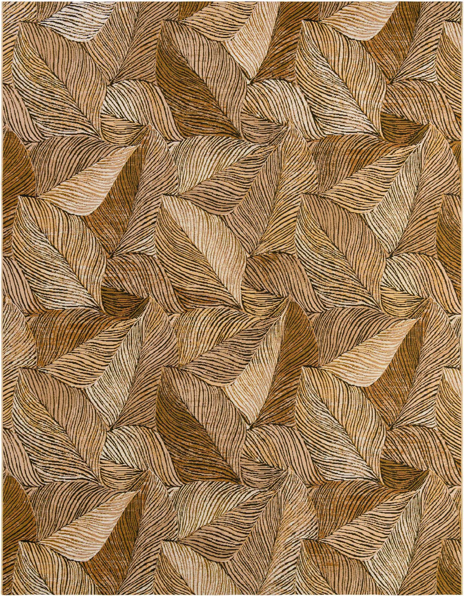 9' x 12' Easy-Clean Botanical Indoor / Outdoor Rug