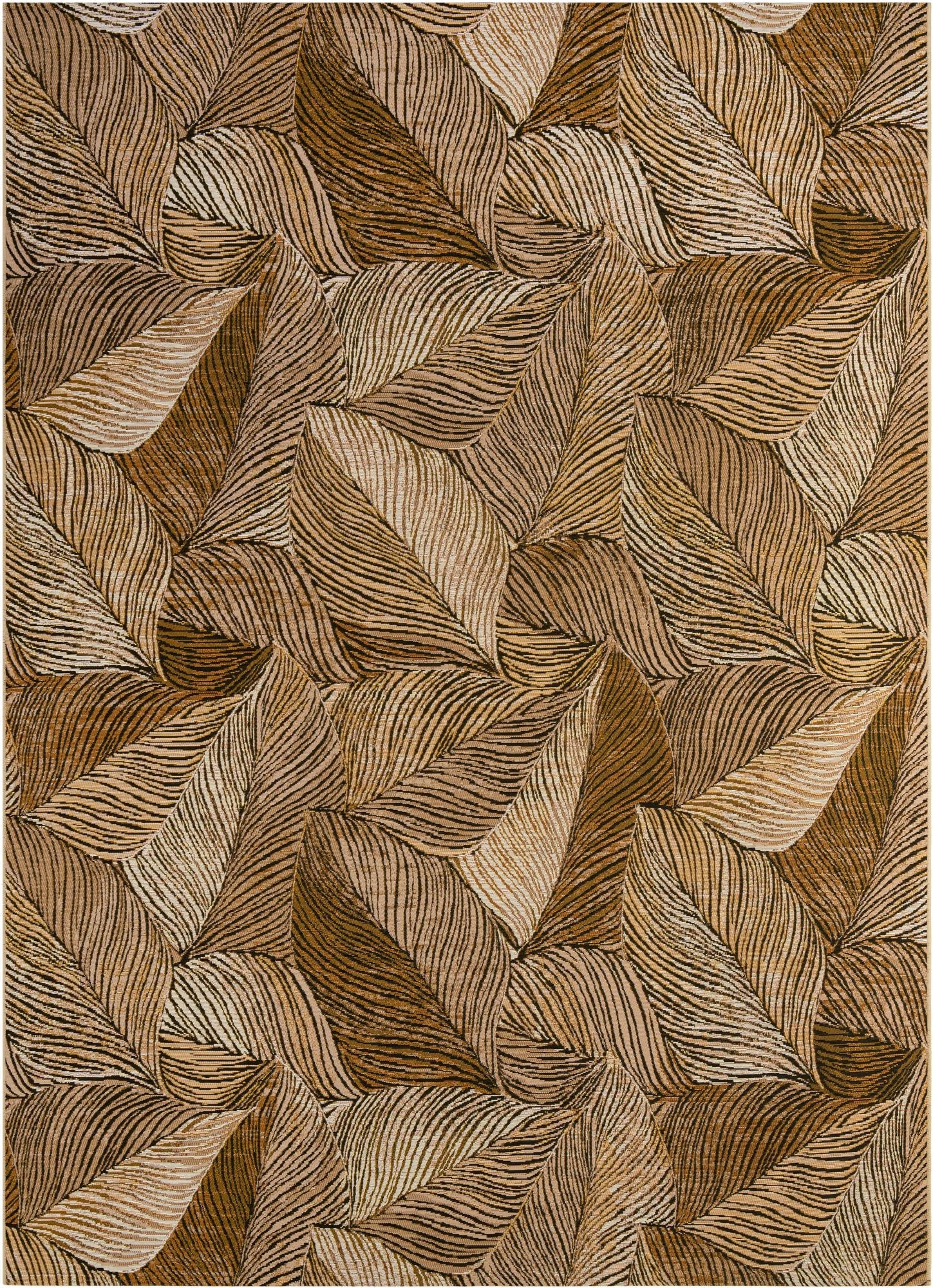 Primary image 8' x 11'  Washable Botanical Indoor / Outdoor Rug