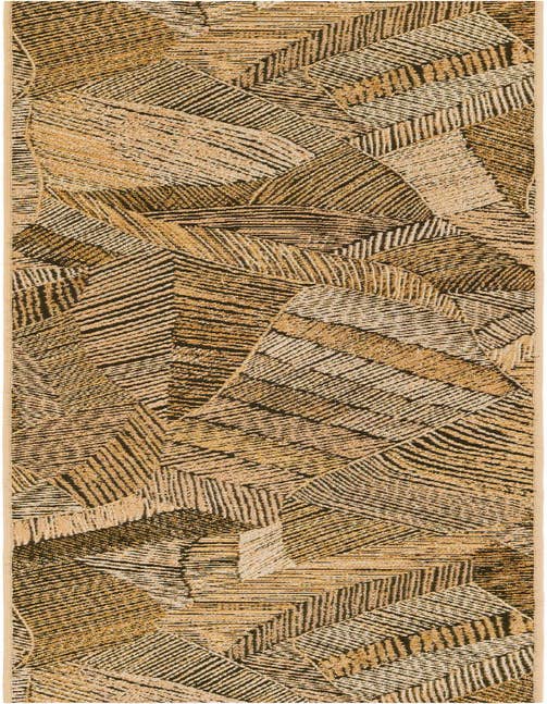 Detail image of 2' x 8' Easy-Clean Botanical Indoor / Outdoor Runner Rug