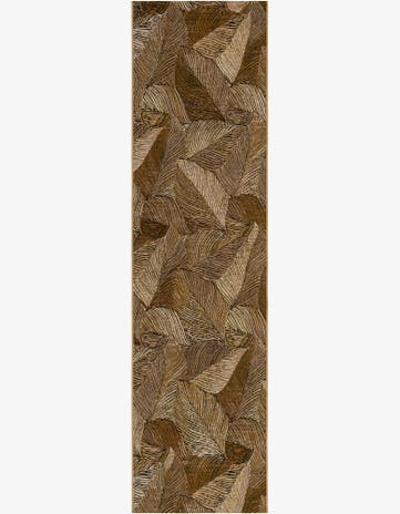 2' 7 x 10' Easy-Clean Botanical Indoor / Outdoor Runner Rug