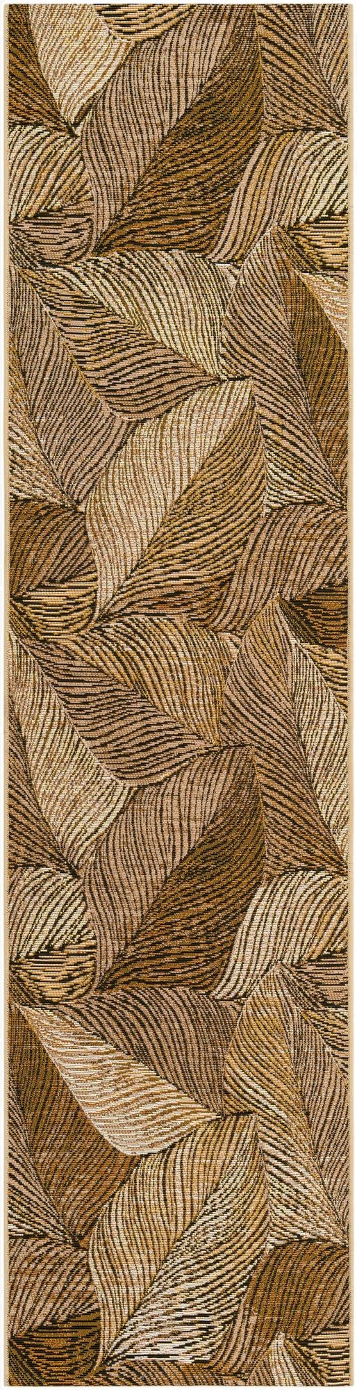 Primary image 2' x 8'  Washable Botanical Indoor / Outdoor Runner Rug