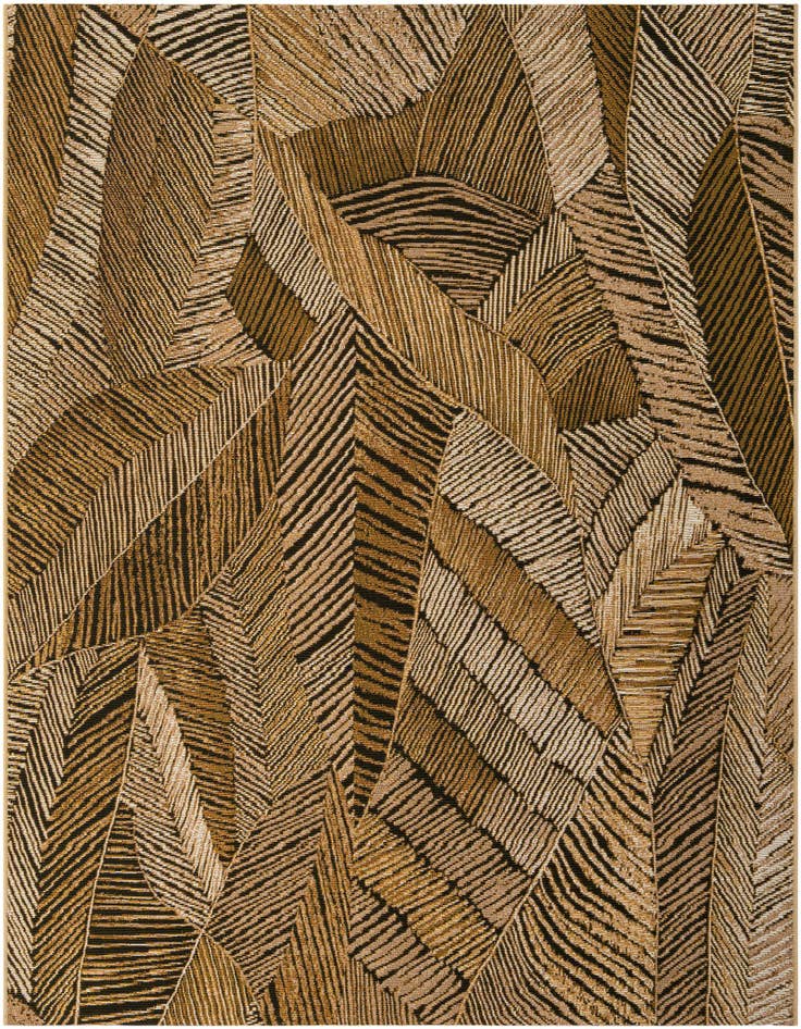 Detail image of 6' x 6' Easy-Clean Botanical Indoor / Outdoor Square Rug