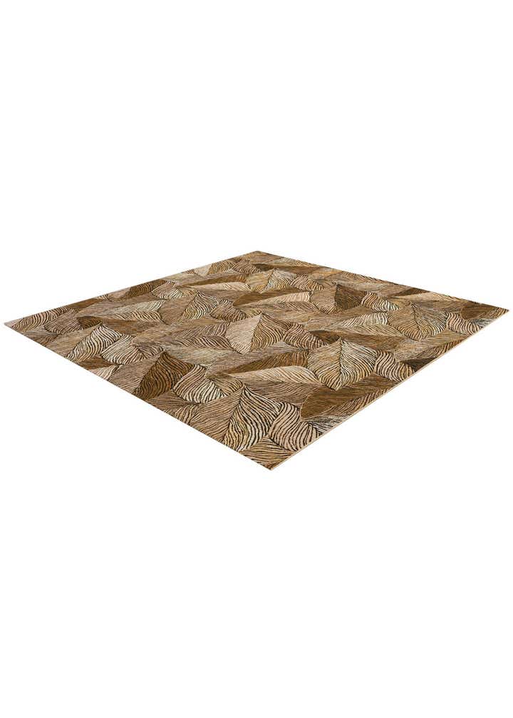 10' x 10' Easy-Clean Botanical Indoor / Outdoor Square Rug