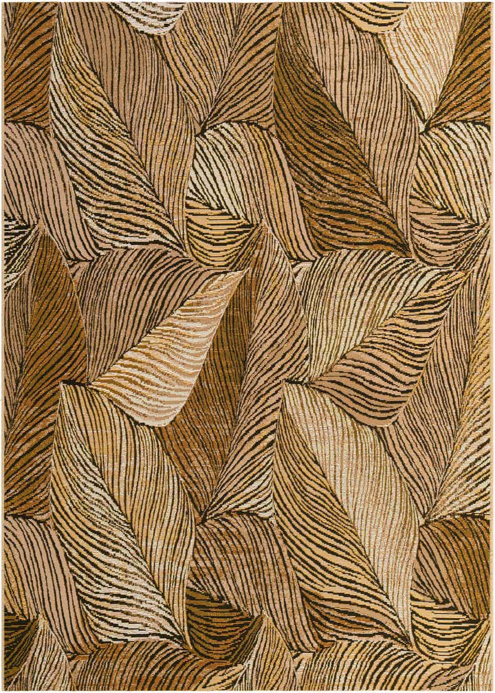 6' x 6' Easy-Clean Botanical Indoor / Outdoor Square Rug