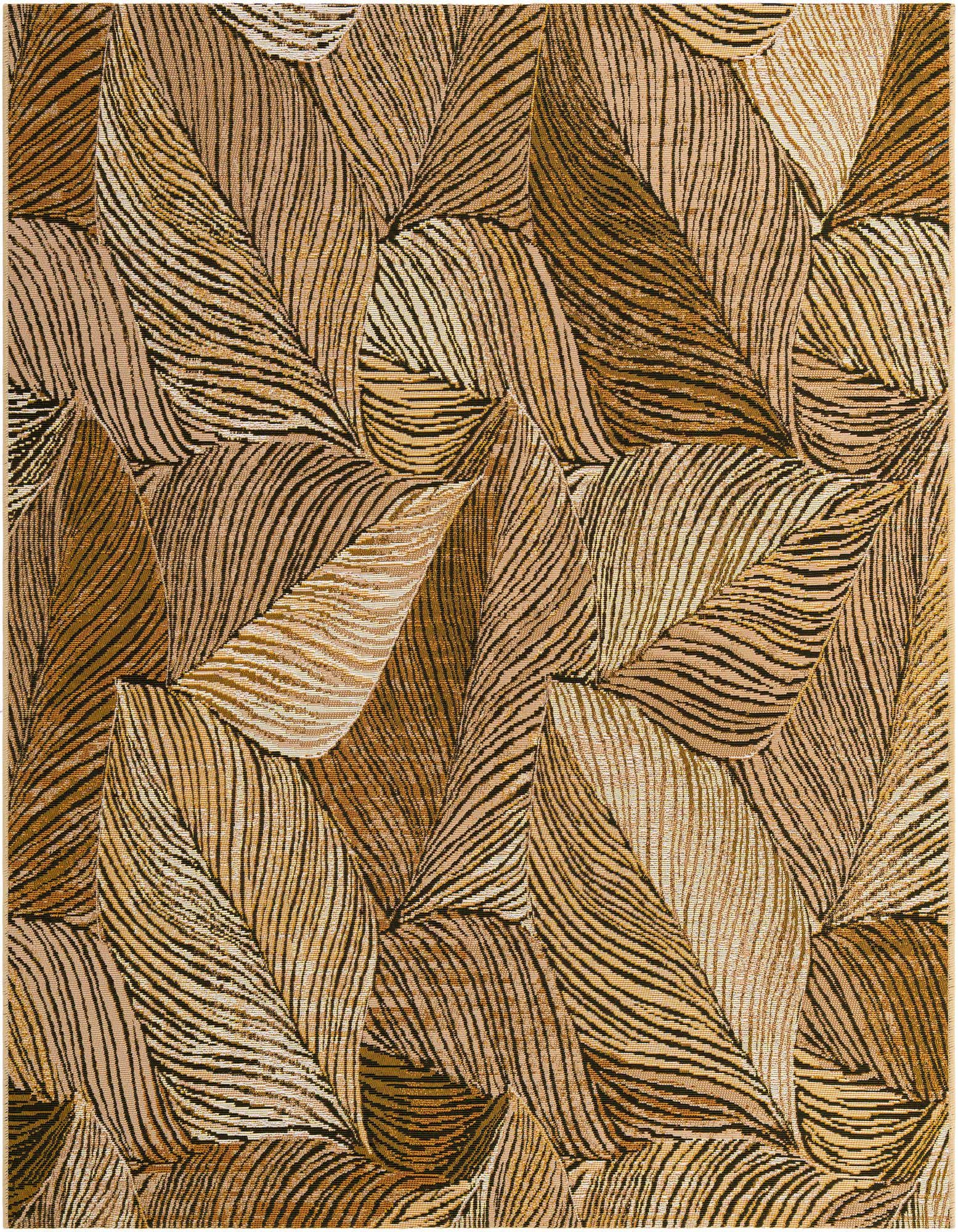 6' x 6' Easy-Clean Botanical Indoor / Outdoor Square Rug
