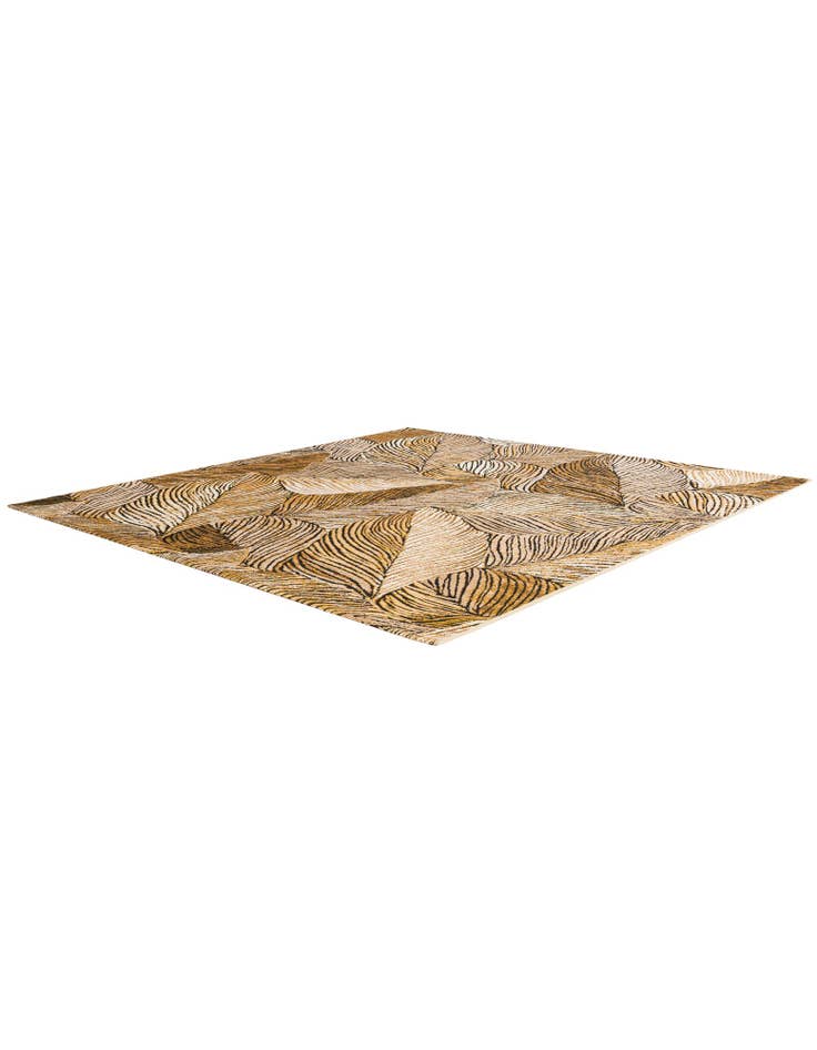 Detail image of 6' x 6'  Washable Botanical Indoor / Outdoor Square Rug