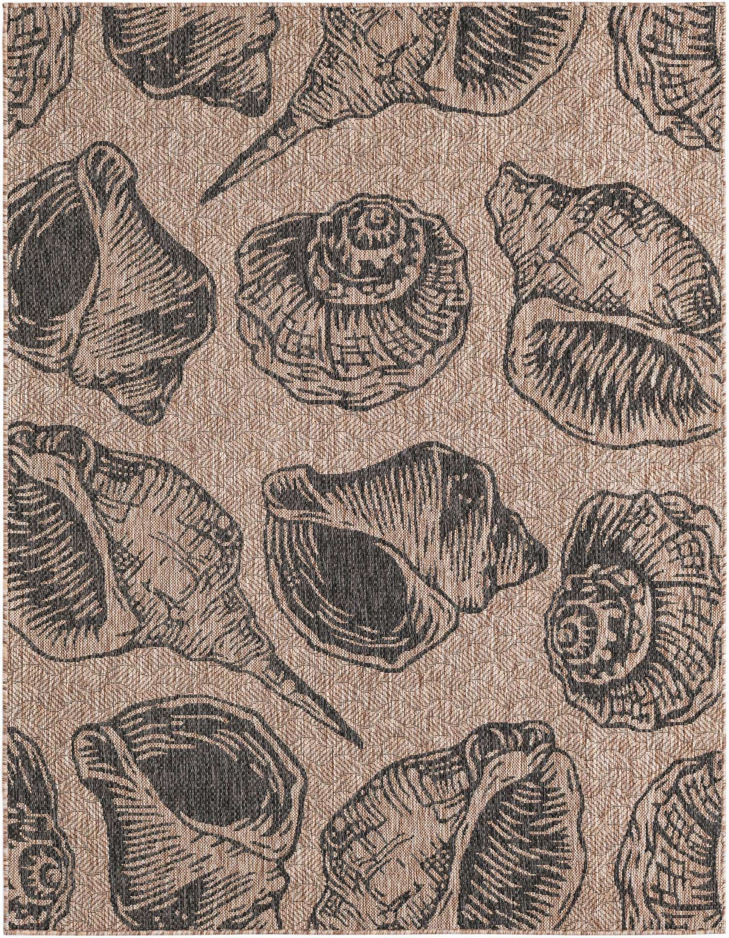 5' 3 x 7' Easy-Clean Coastal Indoor / Outdoor Rug