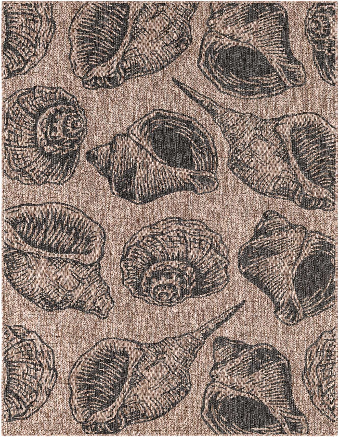 5' 3 x 8' Easy-Clean Coastal Indoor / Outdoor Rug