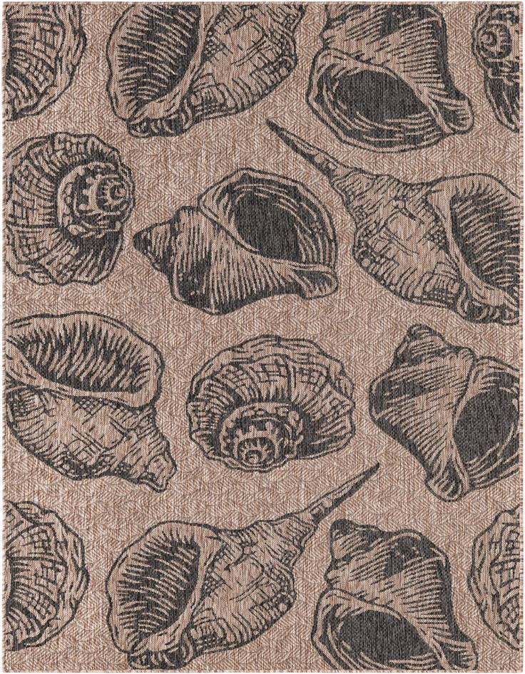 Detail image of 5' 3 x 8' Easy-Clean Coastal Indoor / Outdoor Rug