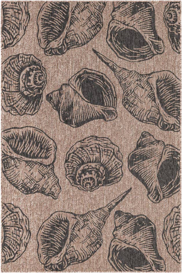 Detail image of 5' 3 x 8' Easy-Clean Coastal Indoor / Outdoor Rug