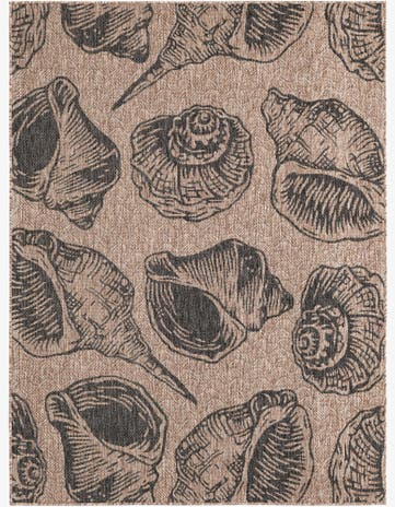 5' 3 x 7' Easy-Clean Coastal Indoor / Outdoor Rug