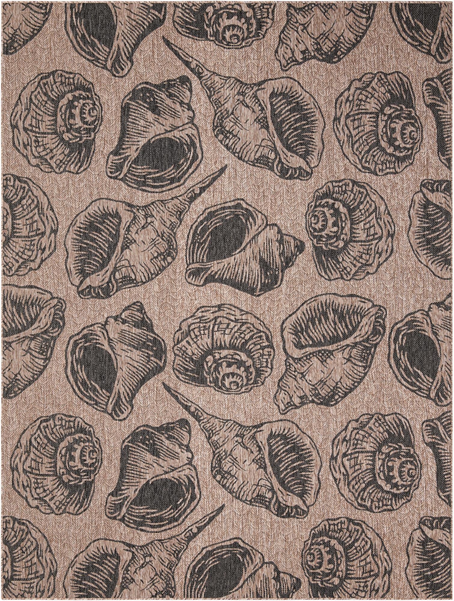 9' x 12'  Washable Coastal Indoor / Outdoor Rug