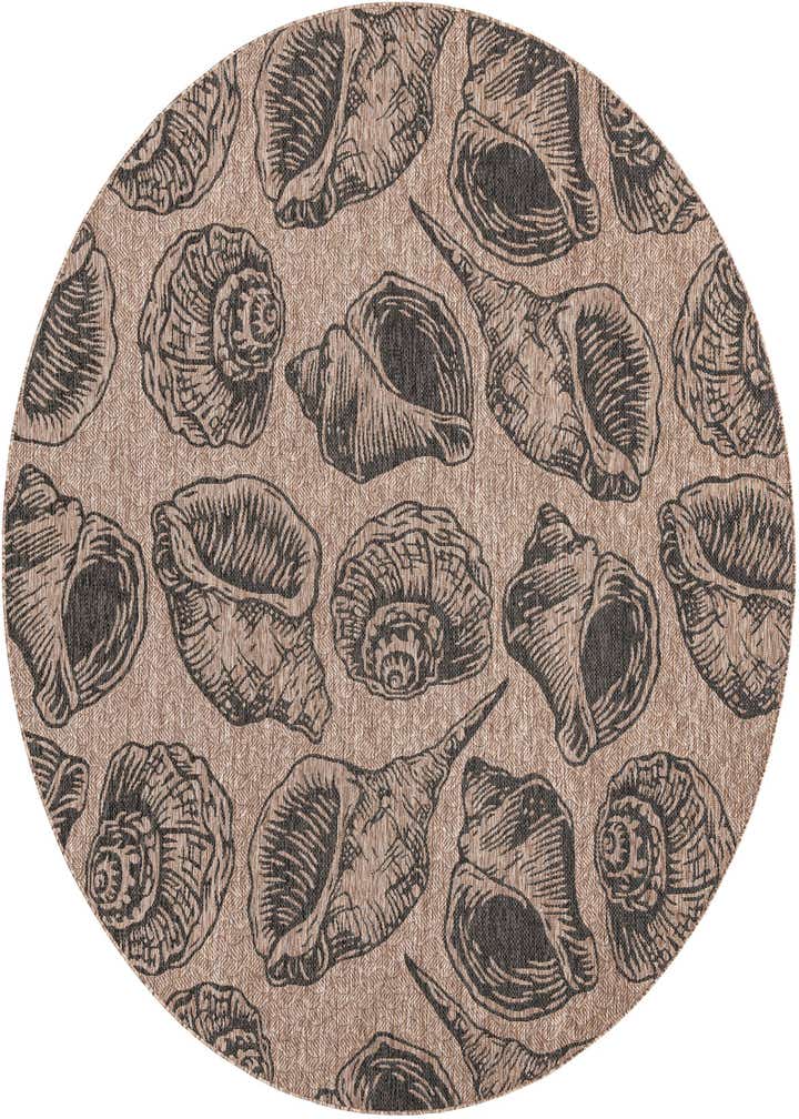 10' x 10' Easy-Clean Coastal Indoor / Outdoor Round Rug