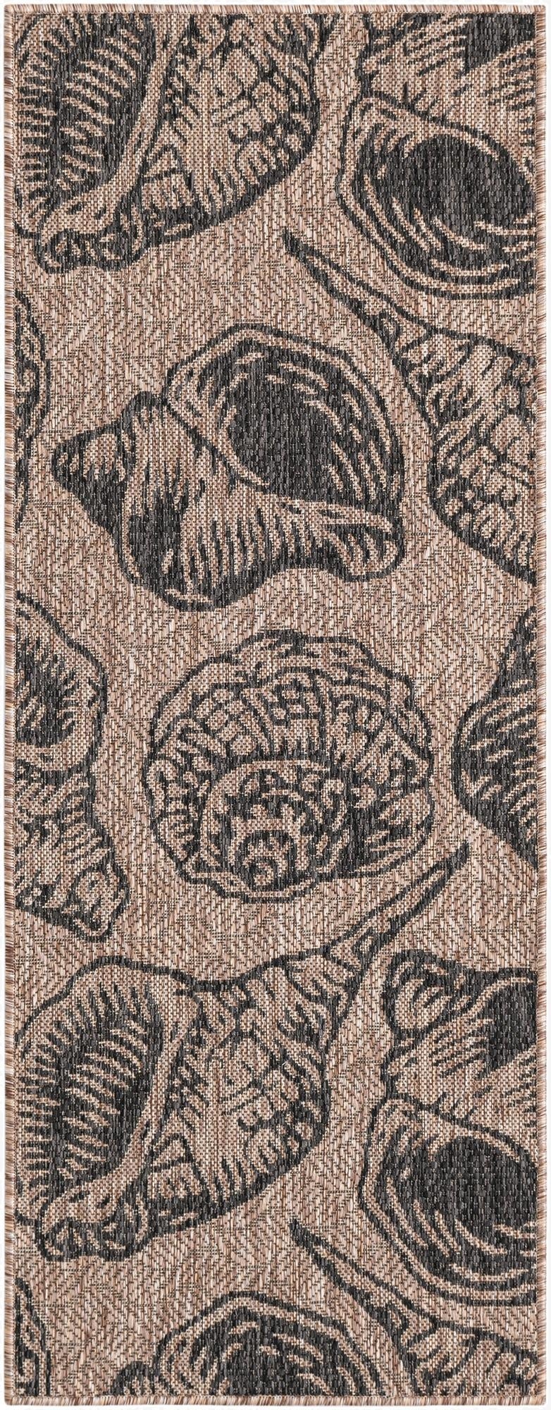 2' x 5' 3  Washable Coastal Indoor / Outdoor Runner Rug